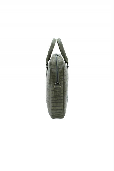 Cambridge Polo Club Haki Kroko Evrak Çantası 50084 - 4