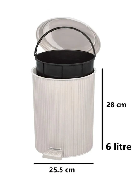 Omnipazar ELF-N522 Nostalji 4'lü Çöp Kovalı Wc Fırçalı Banyo Seti - 7