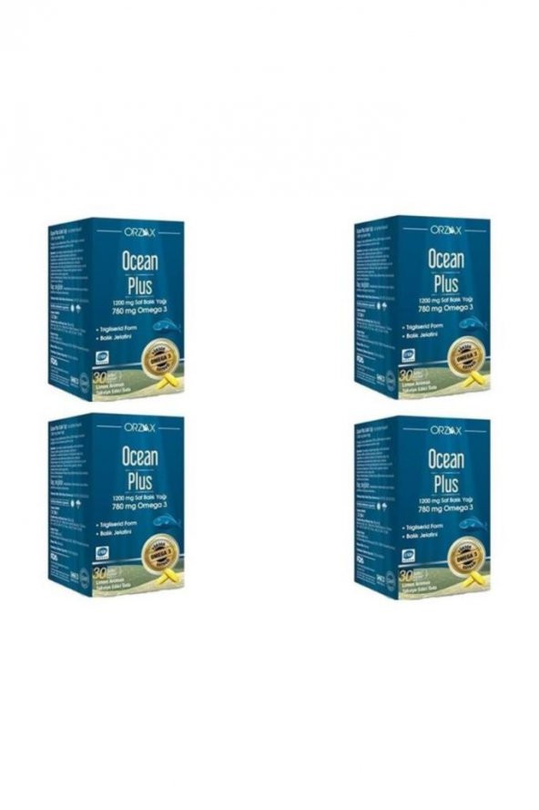 Ocean Plus Balık Yağı Omega-3 1200 Mg 30 Kapsül 4Lü PAKET (SKT:05/2025) - 1