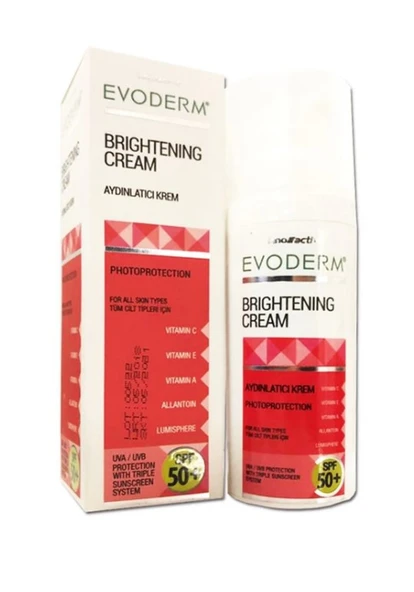 Evoderm Leke Kremi Spf50+ 50 Ml (SKT:09/2028) ürün görseli 1