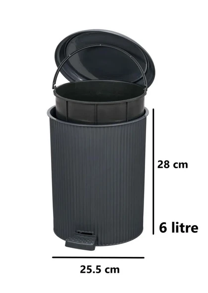 Omnipazar ELF-N522 Nostalji 4'lü Çöp Kovalı Wc Fırçalı Banyo Seti - 2