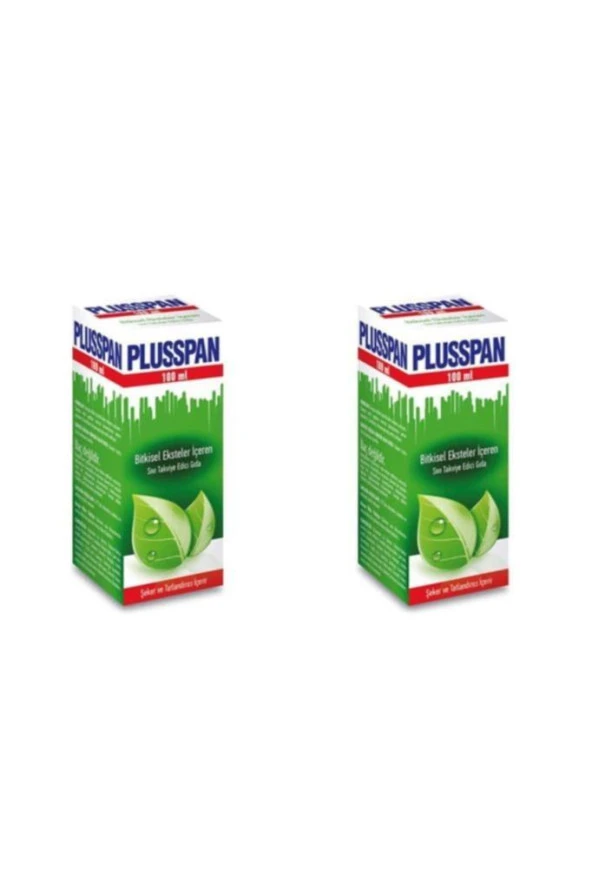 Ledapharma Plusspan Öksürük Şurubu 100 Ml 2'Li PAKET (SKT:03/2024)
