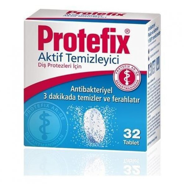 Protefix Aktif Temizleyici Tabletler 32 Adet (SKT:06/2023)