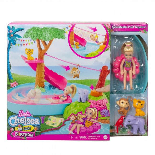 Barbie Chelsea Kayıp Doğum Günü Havuz Partisi Oyun Seti - 1