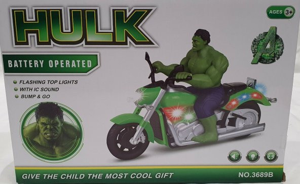 YM TOYS Motorsikletli Hulk Işıklı Sesli Hareketli