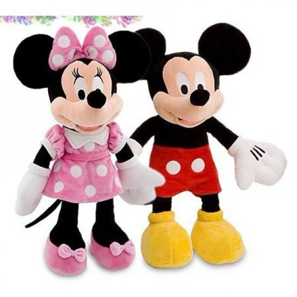 YM TOYS  Mickey ve Minnie Mouse 25 CM Peluş