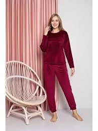 Monalisa Home Bordo M Beden Pijama Takımı