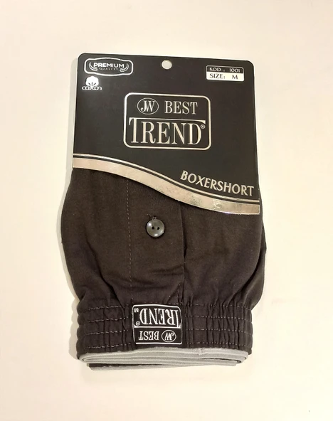 Monalisa Home Lastikli  Düğmeli Koyu Gri Renk M Beden Boxershort