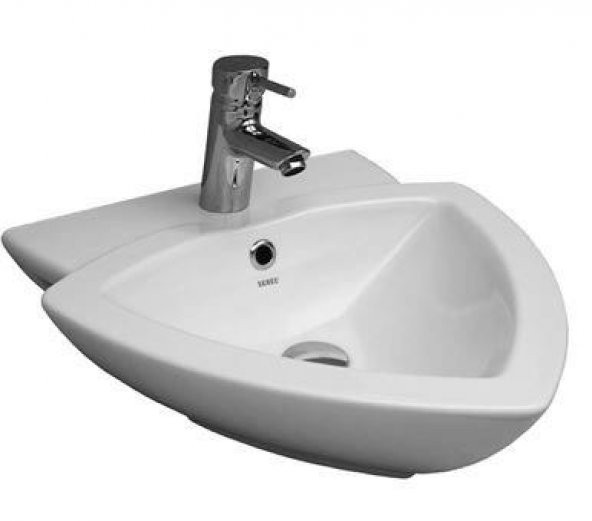 Serel Tezgah Üstü Üçgen Lavabo 49,5x52 cm 2036TDS000