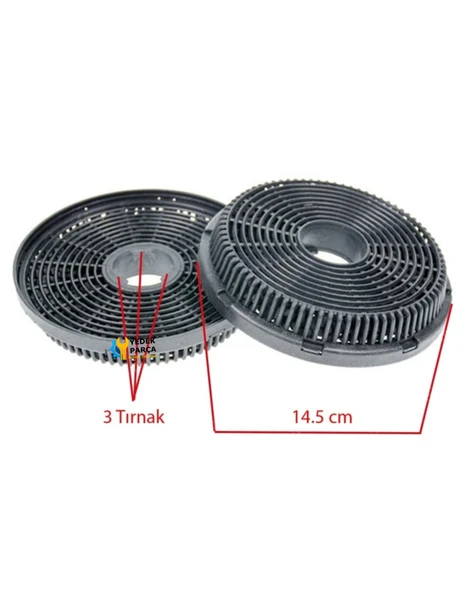 Simfer Uyumlu 8656 Davlumbaz Aspiratör Karbon Filtresi ürün görseli 1