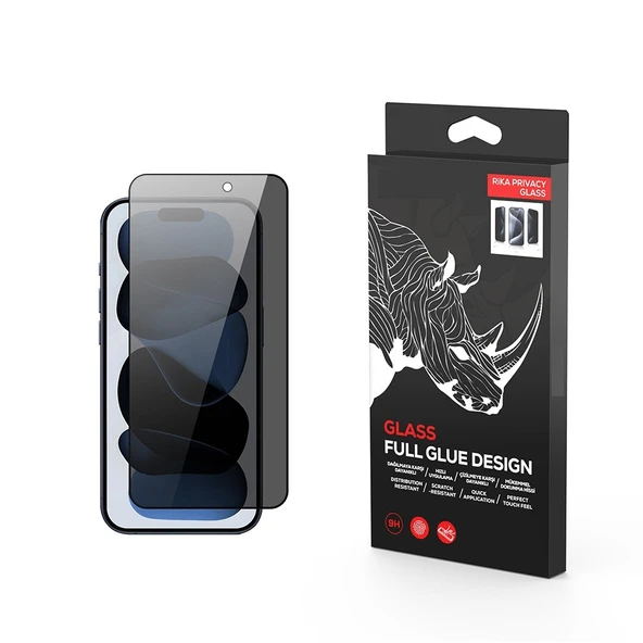 iPhone 17 Air Rika Premium Privacy Hayalet Temperli Cam Ekran Koruyucu ürün görseli 1