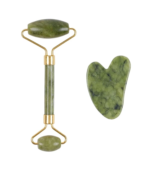 Jade Roller Gua Sha Taşı Seti ürün görseli 1