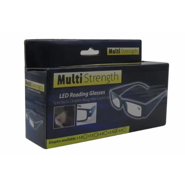 Dinlendirici LED Işıklı Okuma Gözlüğü - Resim 4