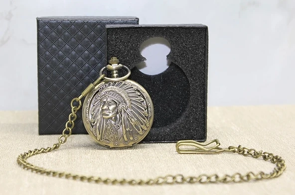 Özel Kutulu Kızılderili Köstekli Saat ürün görseli 1