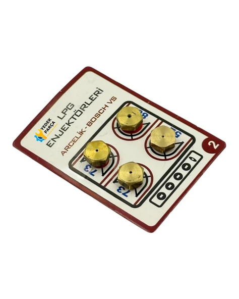 Arçelik, Beko, Altus Uyumlu LPG Enjektör Seti - Ocak Dönüşüm Meme Takımı Bosch için - 9 Lokma