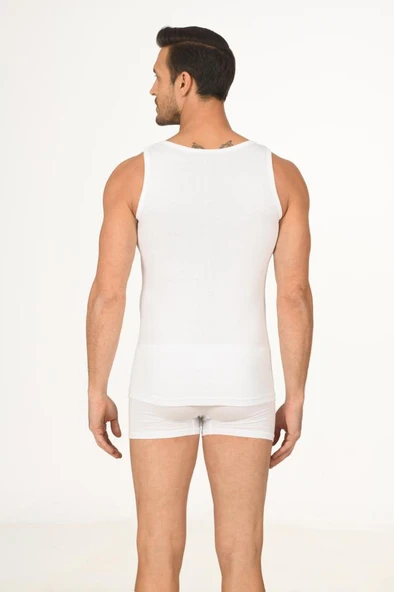 6 Adet Nbb Erkek Ribana Askılı Atlet 712 - Resim 3