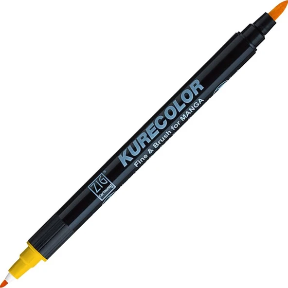 Supertrend Kurecolor Fine & Brush for MANGA Marker Çizim Kalemi 106 Yellow ürün görseli