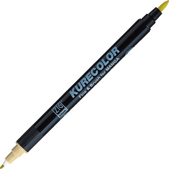 Supertrend Kurecolor Fine & Brush for MANGA Marker Çizim Kalemi 422 Cream Yellow ürün görseli 1