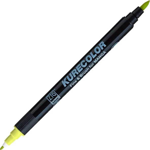 Supertrend Kurecolor Fine & Brush for MANGA Marker Çizim Kalemi 120 Barium Yellow ürün görseli 1
