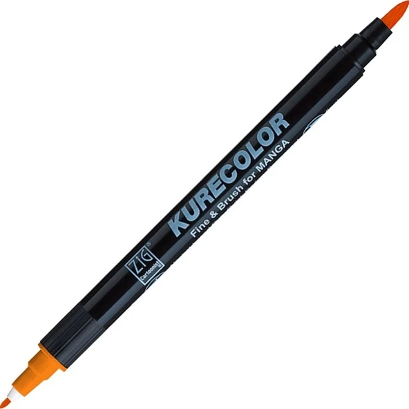 Supertrend Kurecolor Fine & Brush for MANGA Marker Çizim Kalemi 407 Orange ürün görseli 1