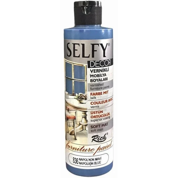 Supertrend Selfy Decor Vernikli Boya 240 cc 836 NAPOLYON MAVİ ürün görseli 1
