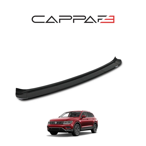 Volkswagen Tiguan 2016- Yılı ve Sonrası Uyumlu Arka Tampon Eşiği Parlak - Resim 3