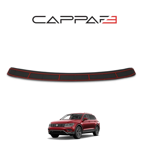 Volkswagen Tiguan 2016- Yılı ve Sonrası Uyumlu Arka Tampon Eşiği Parlak - Resim 6