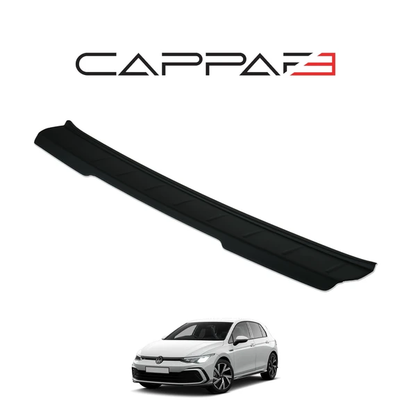 Volkswagen Golf 8 2021- Yılı ve Sonrası Uyumlu Arka Tampon Eşiği Mat - 3