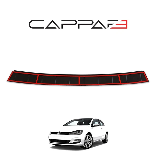 Volkswagen Golf 7 2013-2021 Yıl Aralığı Uyumlu Arka Tampon Eşiği Parlak - Resim 6