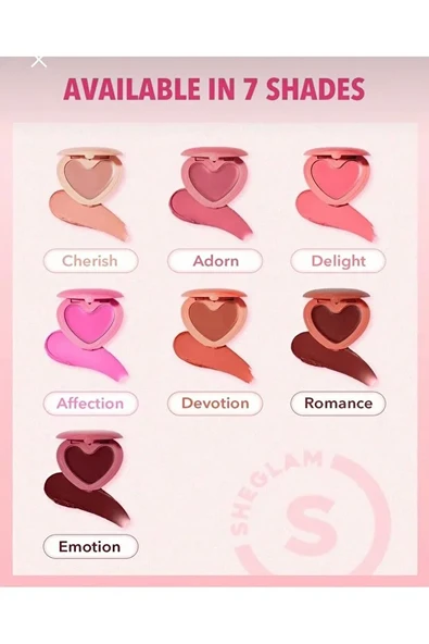 SHEGLAM Playing Cupid Cream Blush - ADORN Kremsi Allık - 4