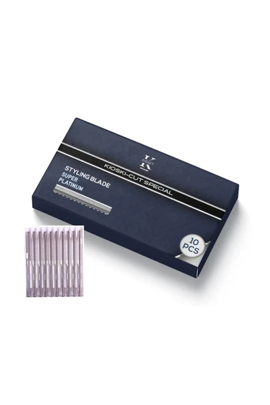 Kioski Premium Saç Ustura Jileti (Kaydırmalı Uzun Süre Kullanım) 10'lu Paket - Resim 2