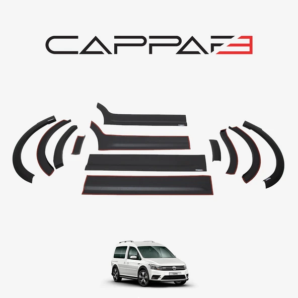 Volkswagen Caddy 2015-2020 Yıl Aralığı Uyumlu Kısa Şase Çift Sürgü Dodik Seti 12 Parça - Resim 3