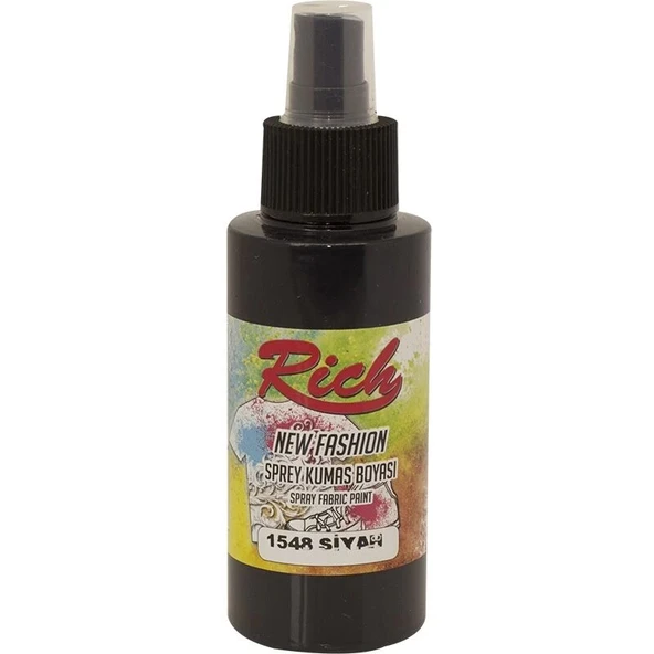Supertrend New Fashion Sprey Kumaş Boyası 100 cc. 1548 SİYAH ürün görseli 1