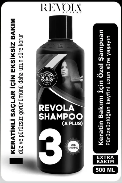 Revola Expert A Plus Brezilya Fönü İçin Tuzsuz Parabensiz Keratin Şampuanı 500 Ml