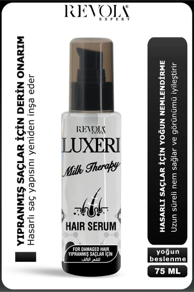 Luxeri Yıpranmış Saçlar İçin Saç Bakım Serumu 75 Ml Milk Therapy