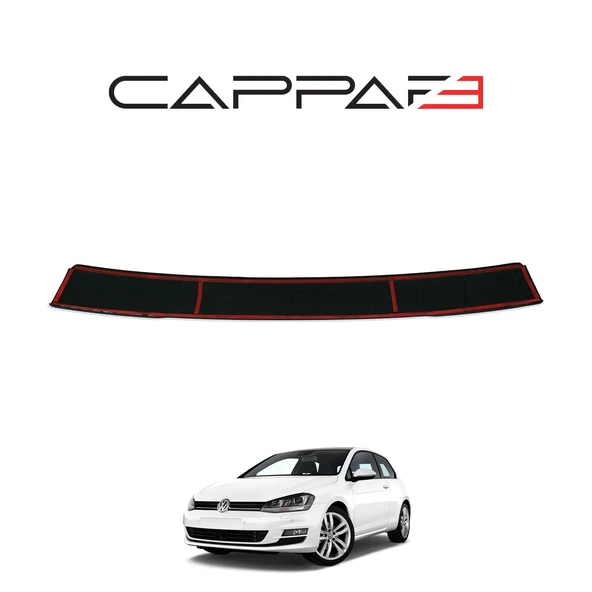 Volkswagen Golf 7 2013-2021 Yıl Aralığı Uyumlu Arka Tampon Eşiği Mat - 6