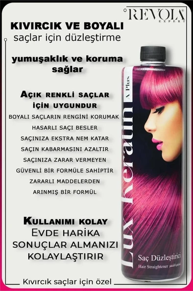 Revola Expert Lüx Keratin A Plus Saç Düzleştirici 1000 Ml - 4