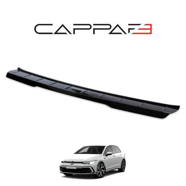 Volkswagen Golf 8 2021- Yılı ve Sonrası Uyumlu Arka Tampon Eşiği Parlak - Resim 3