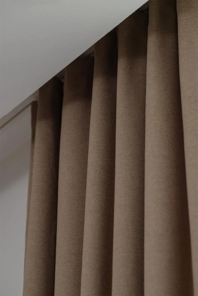 Olea | 140x270 cm (2 Adet) Fon Perde - 2