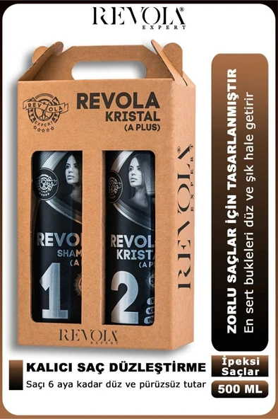 Revola Expert Kristal A Plus Saç Düzleştirici 2'li Set 2x500 Ml