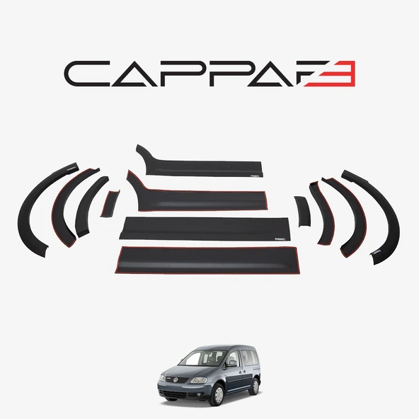 Volkswagen Caddy 2004-2010 Yıl Aralığı Uyumlu Kısa Şase Sağ Sürgü Dodik Seti 12 Parça - Resim 3