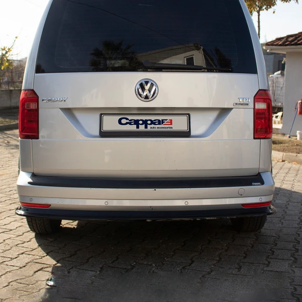 Volkswagen Caddy 2010-2015 Yıl Aralığı Uyumlu Arka Tampon Eşiği Mat - Resim 6