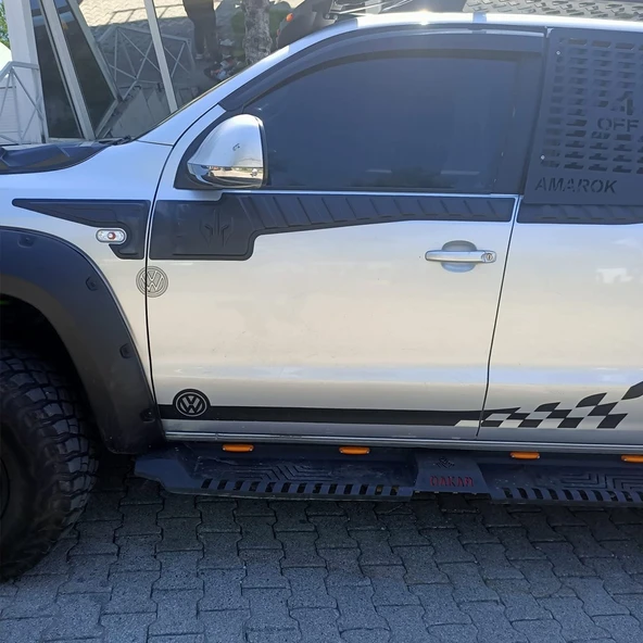 Volkswagen Amarok 2010-2022 Yıl Aralığı Uyumlu Yarasa Kapı Kaplama 6 Parça - Resim 7