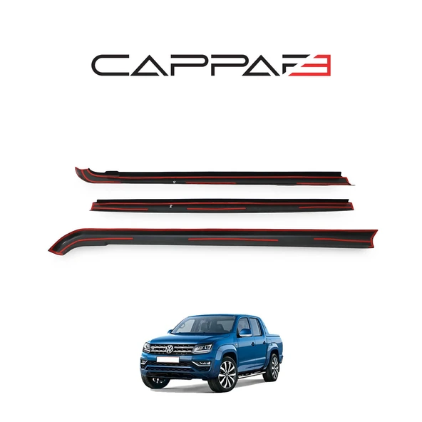Volkswagen Amarok 2010-2022 Yıl Aralığı Uyumlu Kasa Kenar Koruma 3 Parça - 5