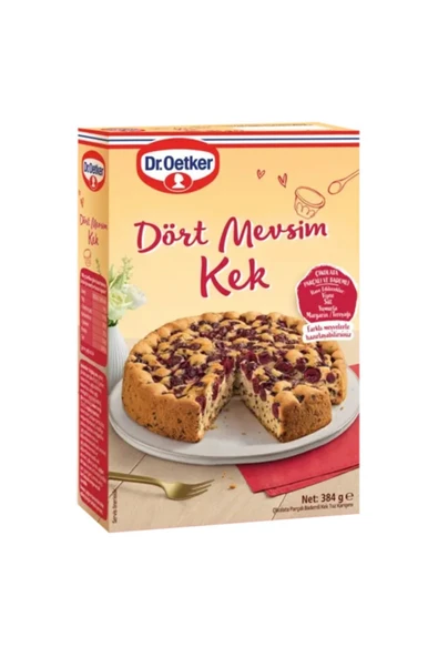 Dr.Oetker Dört Mevsim Kek Çikolata Parçalı Bademli 384 g ürün görseli