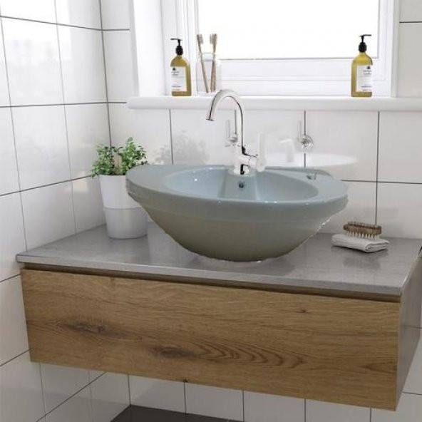 Creavit 70 cm Tezgah Üstü Çanak Lavabo TP170 - Resim 3