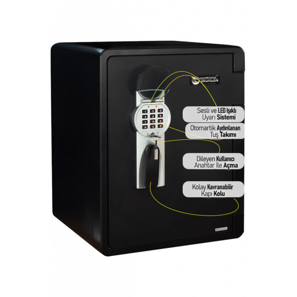 MÜHLEN FIRE SAFE YG 2096 YANGINA VE SUYA KARŞI DAYANIKLI PARA VE DEĞERLİ EŞYA KASASI - 2