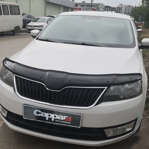 Skoda Rapid 2012-2019 Yıllları Arası Uyumlu Ön Kaput Rüzgarlık 4mm - Resim 6