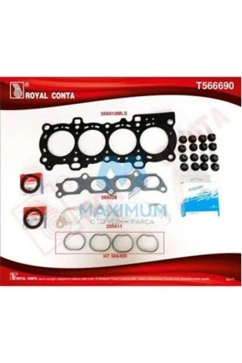 Ford Ust Takım Conta (corteco Keceli Subap Lastıklı Subap Kapak Contasız) S,k,c Dahıl Fiesta V 01>08 Fusı - Royal T566690 ürün görseli 1