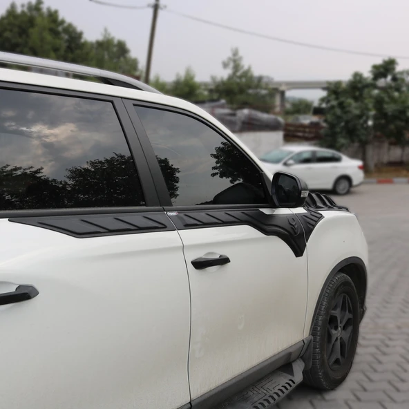 Ssangyong Musso 2018-2021 Yıl Aralığı Uyumlu Yarasa Kapı Kaplama 6 Parça - Resim 11